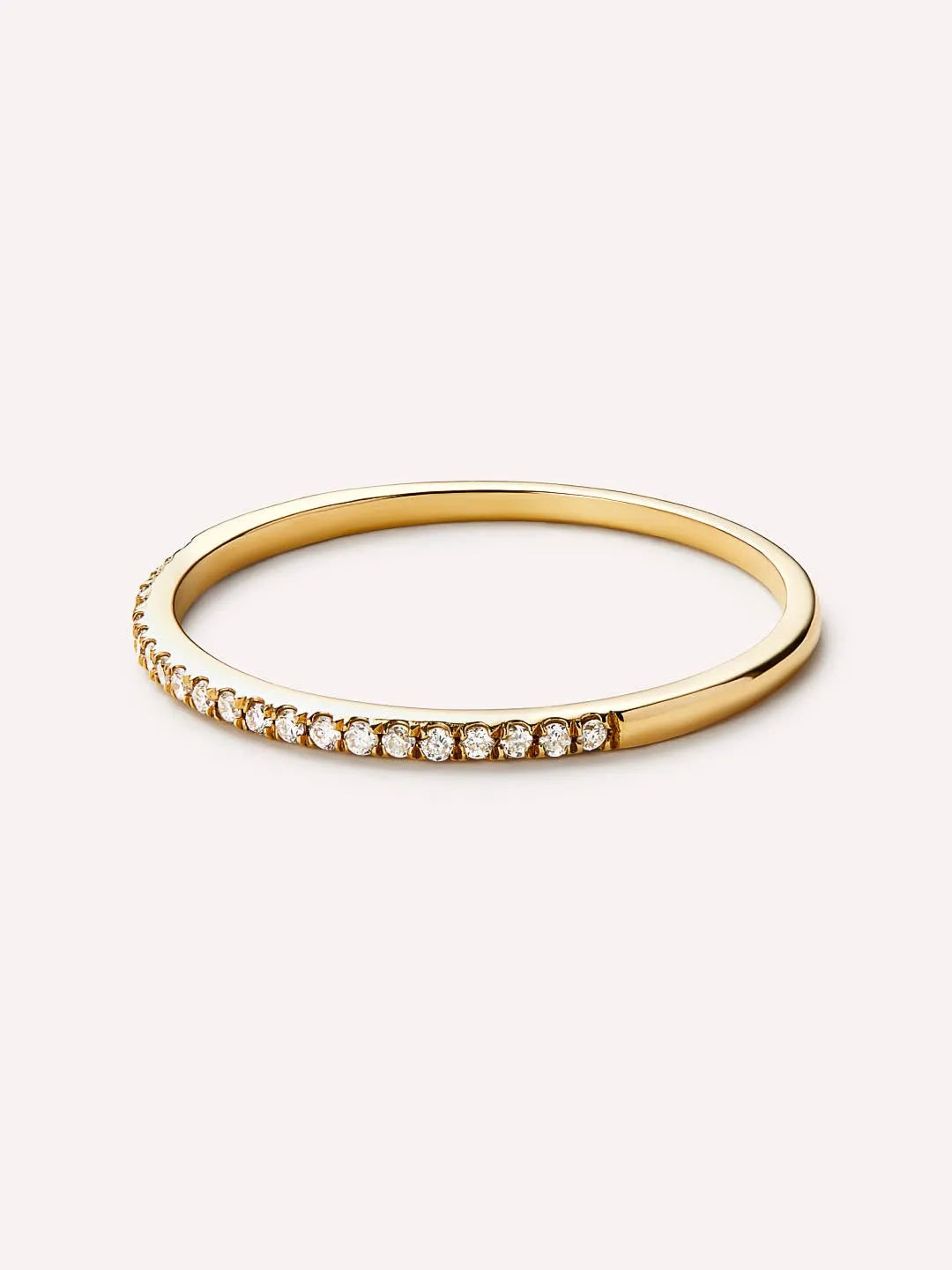Gold Band Ring - Gold Diamond Eternity Ring