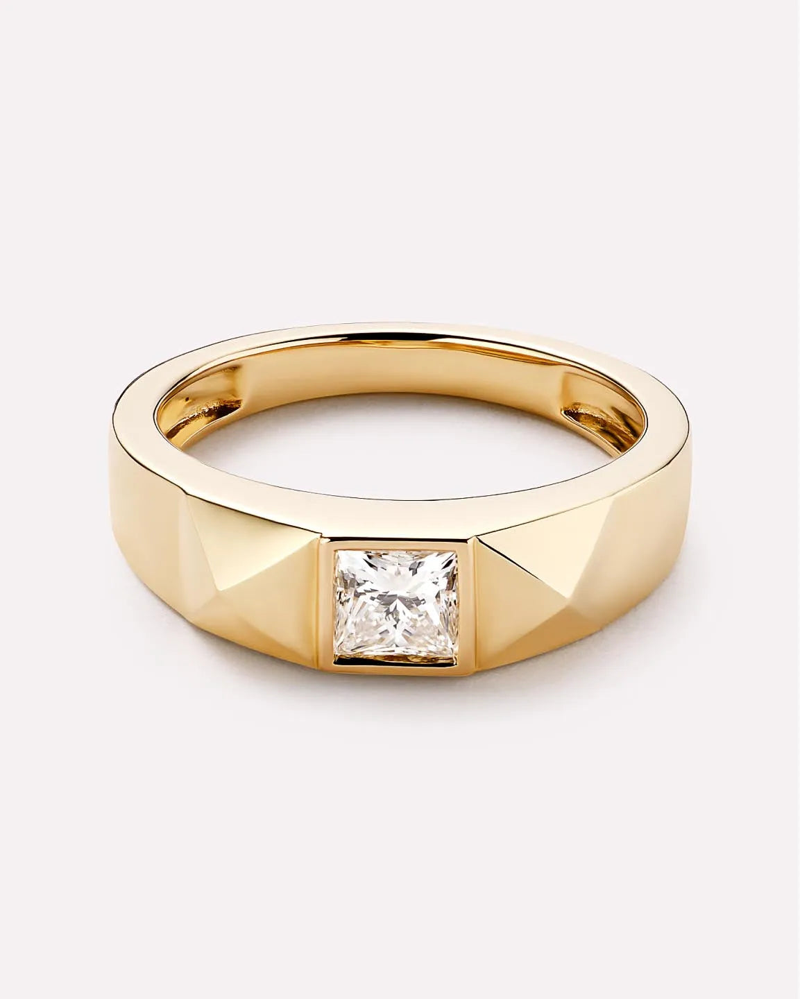 Solid Yellow Gold - Diamond Equinox Ring