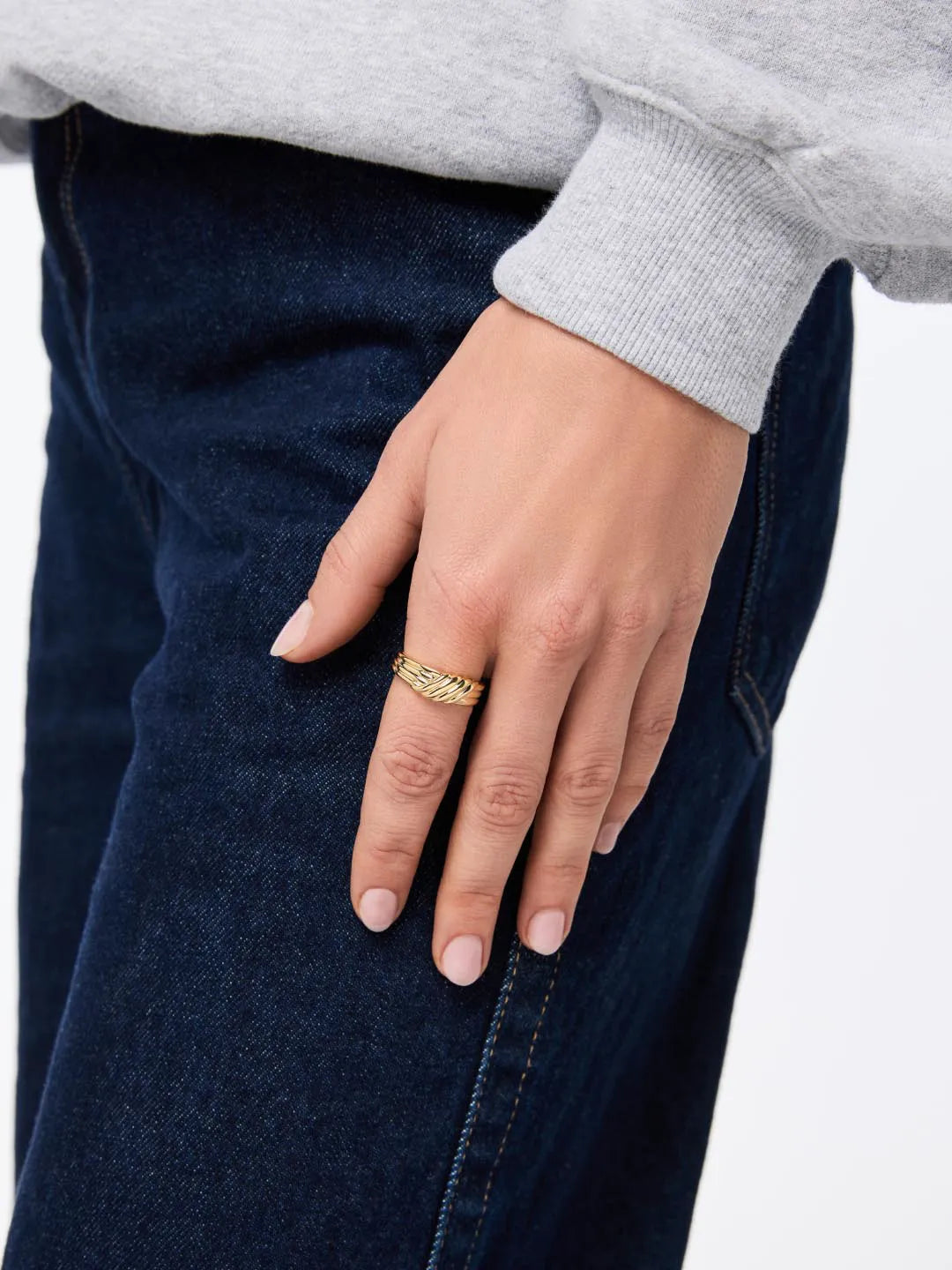 Gold Band Ring - Lydia