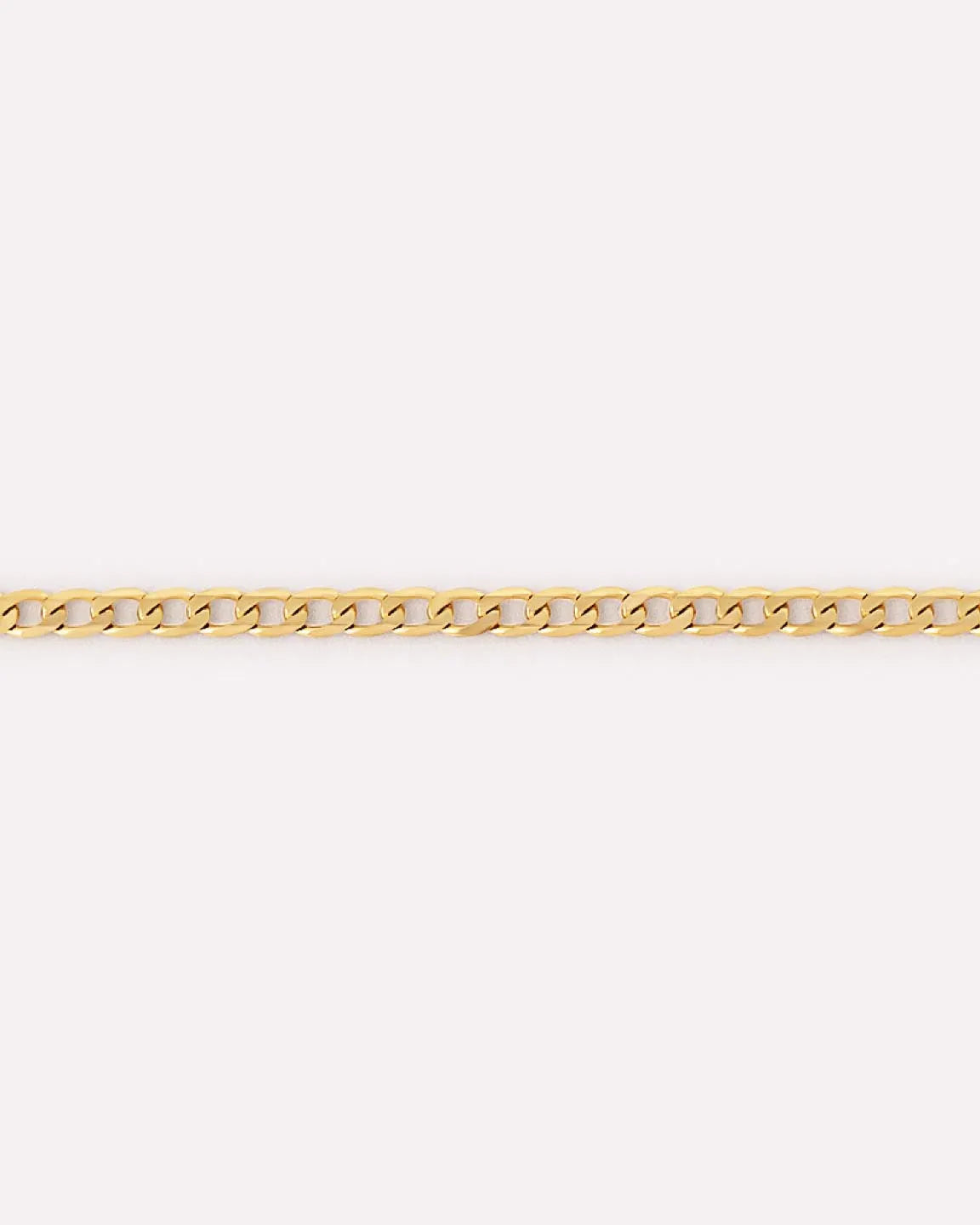 Solid Yellow Gold - Mini Curb Chain Bracelet
