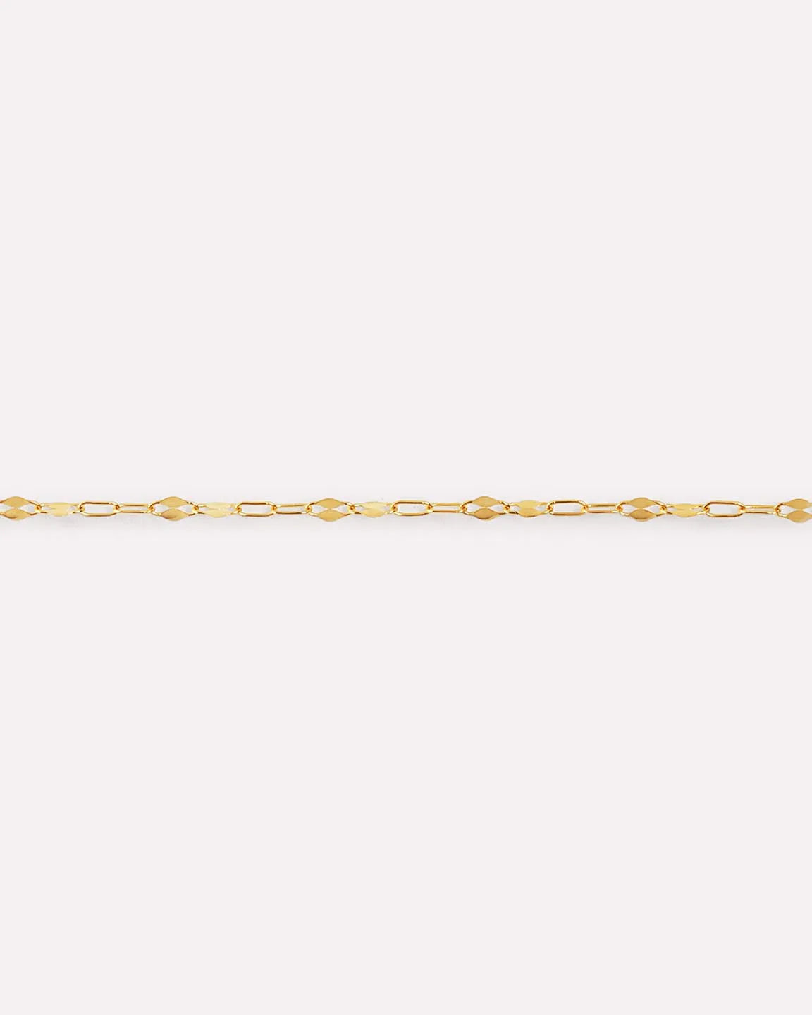 Solid Yellow Gold - Sparkle Link Chain Bracelet