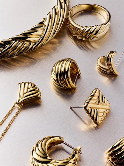 Gold Band Ring - Lydia