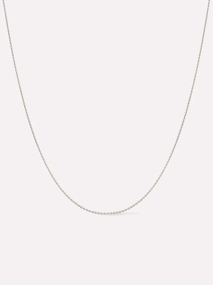10K Solid White Gold