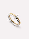 10K Solid Yellow Gold/ Sterling Silver